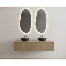 Gliss Design Wastafelonderkast Ribbelfront Ash Gray 200cm Timotheus