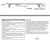 Douchegoot Zwart 60 cm compleet met Flens Uitneembaar Sifon + uitneembaar haarfilter  Roestvrij staal