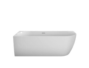 Half vrijstaand Bad Moon Links Wit 180x80x60 cm Hoekbad Acryl met plug