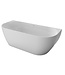 SANI-SUPPLY Half vrijstaand Bad Moon Wit 180x80x60 cm Hoekbad Acryl met plug