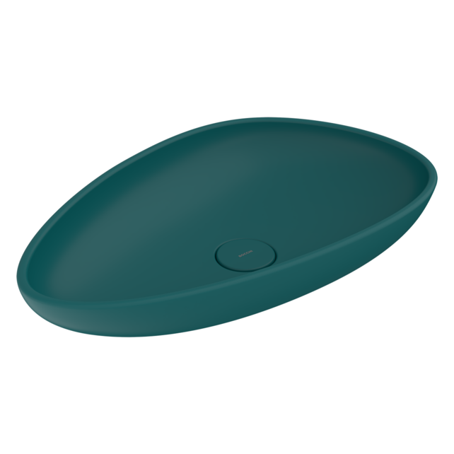 Bocchi Etna Waskom Mat Petrol Blauw 58x37x10cm Keramiek