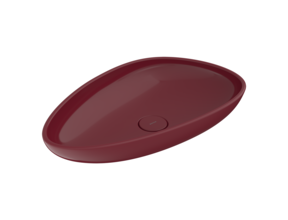 Bocchi Etna Waskom Glans Bordeaux Rood 58x37x10cm Keramiek