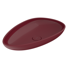 Bocchi Etna Waskom Glans Bordeaux Rood 58x37x10cm Keramiek