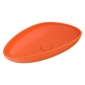 Bocchi Etna Waskom Glans Oranje 58x37x10cm Keramiek