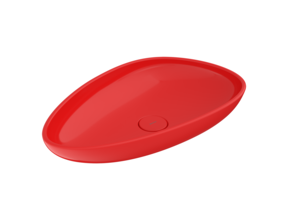 Bocchi Etna Waskom Glans Rood 58x37x10cm Keramiek