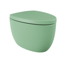 Hangtoilet Bocchi Etna Mat Mint Groen design toilet 54cm excl. zitting