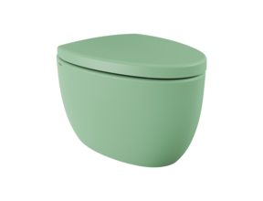Hangtoilet Bocchi Etna Mat Mint Groen design toilet 54cm excl. zitting