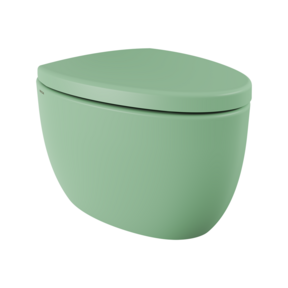 Hangtoilet Bocchi Etna Mat Mint Groen design toilet 54cm excl. zitting