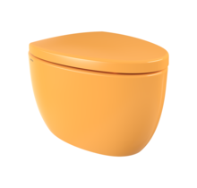 Hangtoilet Bocchi Etna Glans Manderijn Geel design toilet 54cm excl. zitting