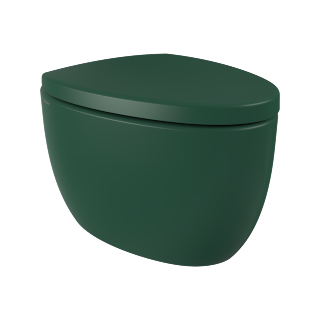 Hangtoilet Bocchi Etna Mat Groen design toilet 54cm excl. zitting