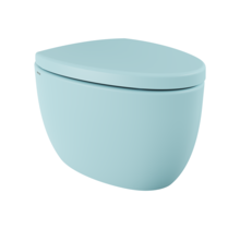 Hangtoilet Bocchi Etna Mat Ice Blue design toilet 54cm excl. zitting