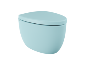 Hangtoilet Bocchi Etna Mat Ice Blue design toilet 54cm excl. zitting