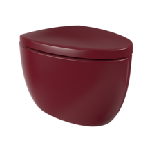 Hangtoilet Bocchi Etna Glans Bordeaux Rood design toilet 54cm excl. zitting
