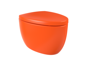 Hangtoilet Bocchi Etna Glans Oranje design toilet 54cm excl. zitting