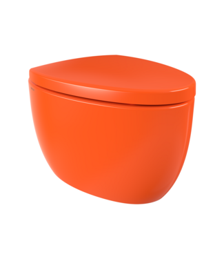 BOCCHI Hangtoilet Bocchi Etna Glans Oranje design toilet 54cm excl. zitting