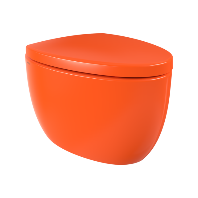 Hangtoilet Bocchi Etna Glans Oranje design toilet 54cm excl. zitting