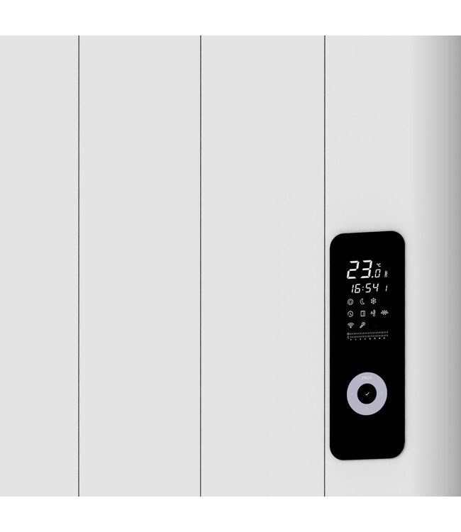 Elektrische Radiator Wit 160x59 cm 2000 Watt Programmerbaar Wifi Aansluiting