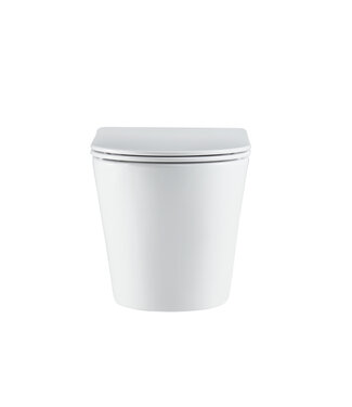 SANI-SUPPLY Hangtoilet Turbo Flush Wit Randloos incl. Toiletbril