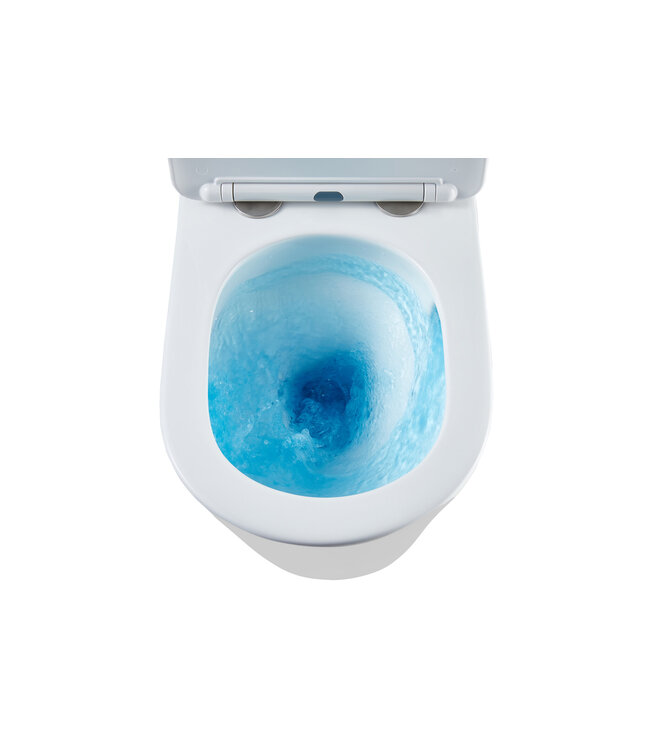 Hangtoilet Turbo Flush Wit Randloos incl. Toiletbril