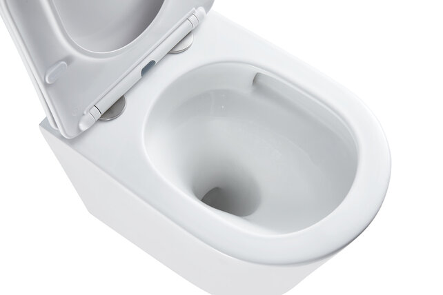 Hangtoilet Turbo Flush Wit Randloos incl. Toiletbril Hangtoilet Turbo Flush Wit Randloos incl. Toiletbril