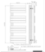 Elektrische Handdoekradiator BUC Zwart 120x50 cm 593 Watt