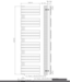Handdoekradiator BUC Zwart 180x50 cm 890 Watt Links aansluiting