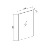 Badkamerspiegel Basic 60x80 cm Spiegelverwarming (optioneel) Badkamerspiegel Basic 60x80 cm Spiegelverwarming (optioneel)