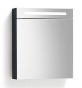 Spiegelkast Quatro Glans Antraciet 58x70 cm LED verlichting Stopcontact met schakelaar