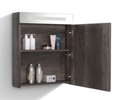Spiegelkast Quatro Century Oak 58x70 cm LED verlichting Stopcontact met schakelaar Spiegelkast Quatro Century Oak 58x70 cm LED verlichting Stopcontact met schakelaar