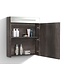 Spiegelkast Quatro Century Oak 58x70 cm LED verlichting Stopcontact met schakelaar