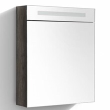 Spiegelkast Quatro Century Oak 58x70 cm LED verlichting Stopcontact met schakelaar