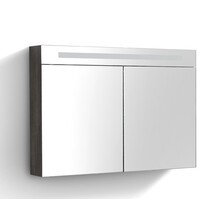 Spiegelkast Quatro Century Oak 120x70 cm LED verlichting Stopcontact met schakelaar