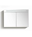 Spiegelkast Quatro Licht Eiken 120x70 cm LED verlichting Stopcontact met schakelaar