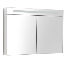 Spiegelkast Quatro Glans Wit 120x70 cm LED verlichting Stopcontact met schakelaar