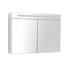 Spiegelkast Quatro Glans Wit 120x70 cm LED verlichting Stopcontact met schakelaar