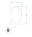 Gliss Design Badkamerspiegel Ovaal Verticaal 100x60 cm met dimbaar LED-verlichting en verwarming