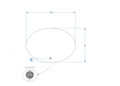 Gliss Design Badkamerspiegel Ovaal 100x75 cm met dimbaar LED-verlichting en verwarming Gliss Design Badkamerspiegel Ovaal 100x75 cm met dimbaar LED-verlichting en verwarming