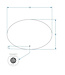GLISS DESIGN Gliss Design Badkamerspiegel Ovaal 120x80 cm met dimbaar LED-verlichting en verwarming