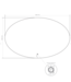 Gliss Design Badkamerspiegel Ovaal 160x100 cm met dimbaar LED-verlichting en verwarming