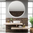 Gliss Design Ronde Spiegel Oko 60 cm met dimbaar LED-verlichting en verwarming