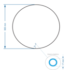 Gliss Design Ronde Spiegel Oko 90 cm met dimbaar LED-verlichting en verwarming