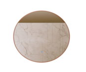 Gliss Design Ronde Spiegel Oko koper 120 cm met dimbaar LED-verlichting en verwarming Gliss Design Ronde Spiegel Oko koper 120 cm met dimbaar LED-verlichting en verwarming