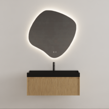 Gliss Design Organsiche Spiegel Clio 80x80 cm met dimbaar LED-verlichting en verwarming