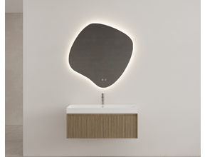 Gliss Design Organsiche Spiegel Clio 100x100 cm met dimbaar LED-verlichting en verwarming