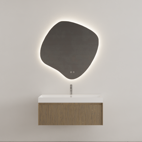 Gliss Design Organsiche Spiegel Clio 100x100 cm met dimbaar LED-verlichting en verwarming