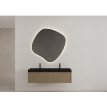 Gliss Design Organsiche Spiegel Clio 120x120 cm met dimbaar LED-verlichting en verwarming