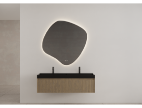 Gliss Design Organsiche Spiegel Clio 120x120 cm met dimbaar LED-verlichting en verwarming