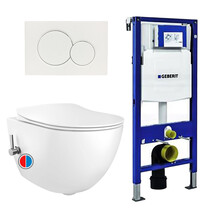 Toiletset Geberit UP320 Wit Met Bidet Warm - Koud Geintegreerde bidetkraan