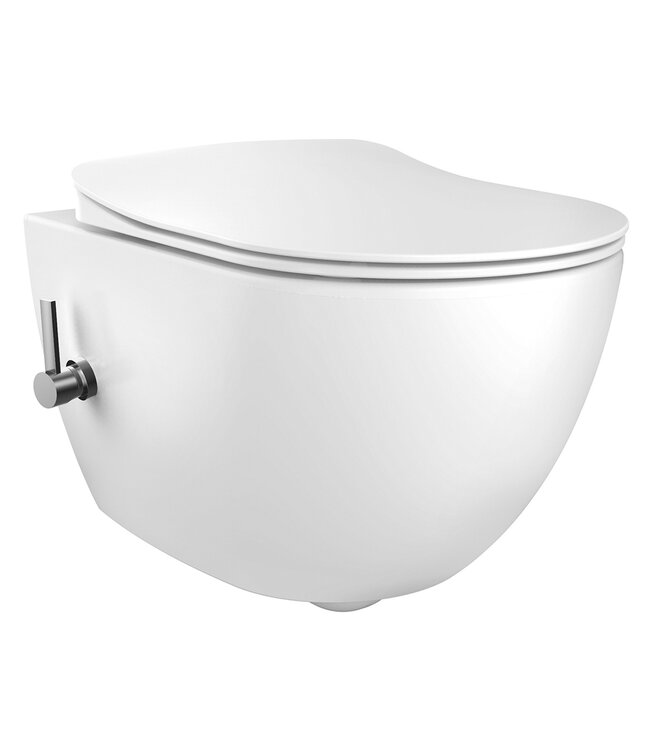 Toiletset Geberit UP320 Wit Met Bidet Koud Geintegreerde bidetkraan