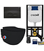 CREAVIT Toiletset Creavit Freedom Mat Zwart met Bidet Geintegreerde bidetkraan Warm - Koud incl Wc-bril softclose